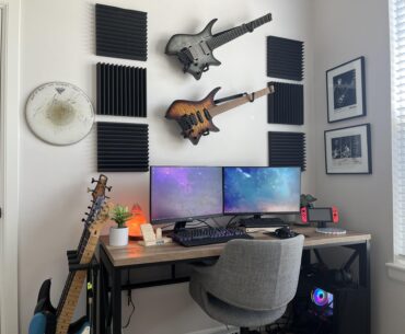 The battlestation/recording area of my dreams was the first thing I finished in my new home