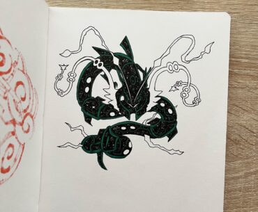 [OC] Mega Rayquaza Cosmic Fury Mode 🐉