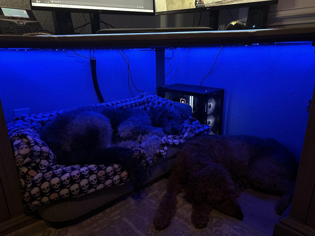 Cozy battle station