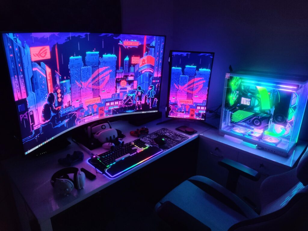 Finished my setup for gaming and research!