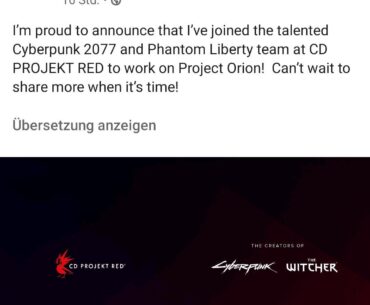Judas Cinematic Director joined CD Projekt RED for Cyberpunk 2