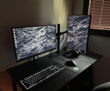 Added a monitor arm