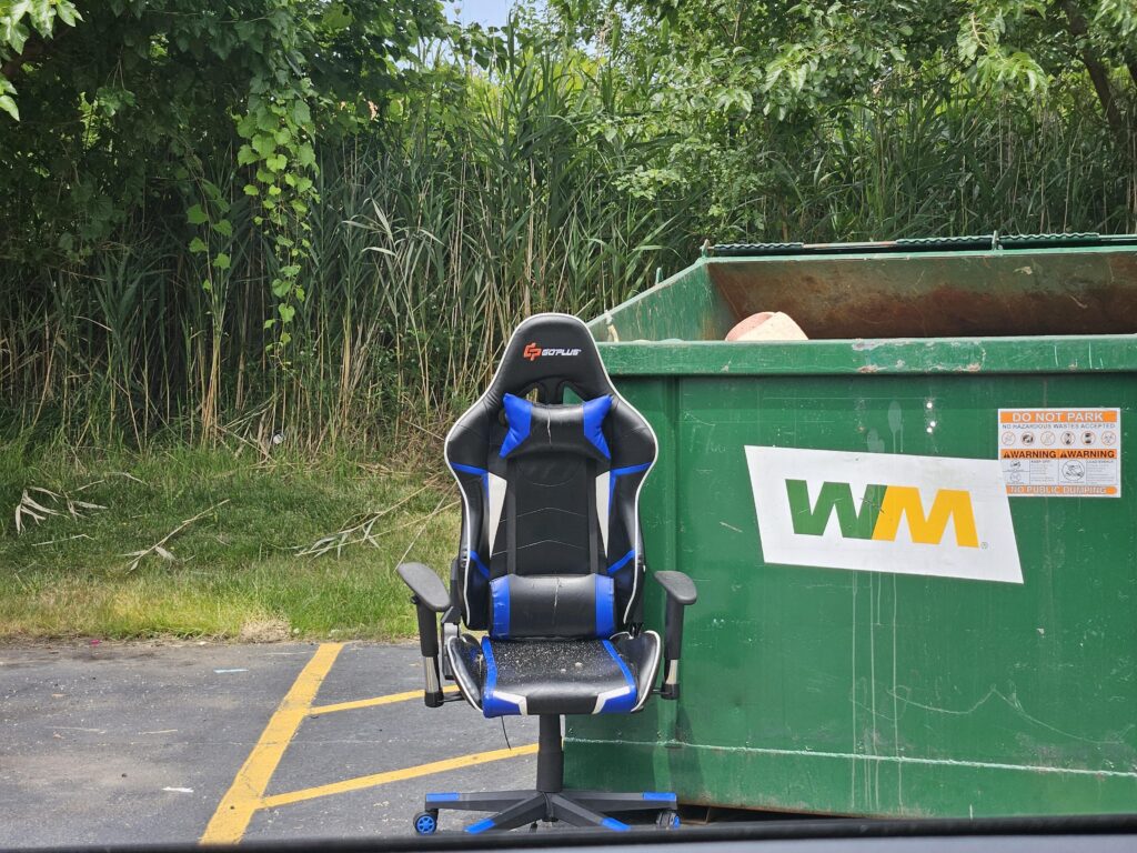 Spotted a gaming chair in its natural habitat