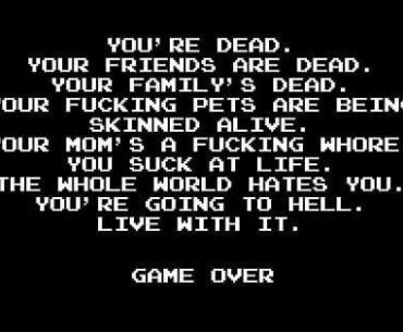 Is this perhaps the best game ending screen of all time? (AVGN the game)