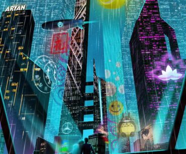 "Electric Love" A Cyberpunk illustration I did.