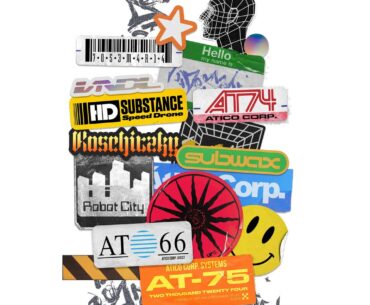 Cyberpunk Street Art Stickers