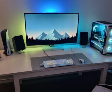 My setup in the new place.