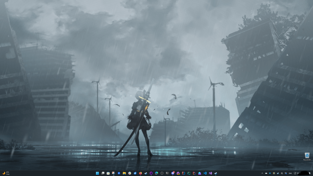 Does anyone else keep their desktop completely (or almost completely) icon-free?