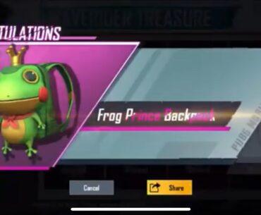 Pubg devs can you please put this backpack in the shop so I can complete my frog prince outfit? 🥹