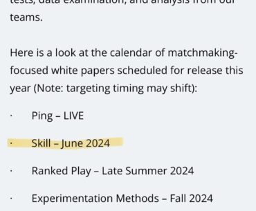 Call of Duty Matchmaking White paper SKILL (June 2024)