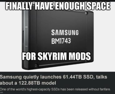 finally enough space to install all Skyrim mods