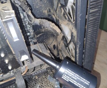 My PC stays in a dust-rich environment. I got an air blower on AliExpress to clean it, but it's having no effect. I think the blower is too weak. Do you guys recommend a better way to deal with dust build up in the case?