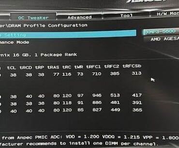 DeskMini X600 RAM OC -> Kingston Fury 2x16 GB 6400 mhz - Is it done correctly ?