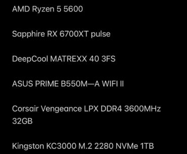 What would you change? Pc build