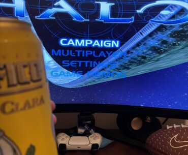 Perfect way to end a long day. Booted up my 360 I missed you Halo
