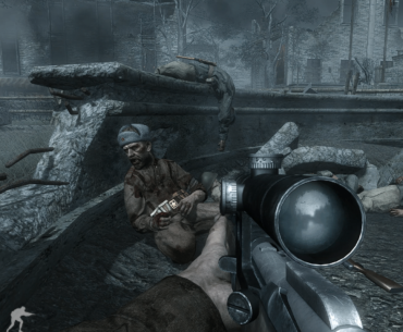 Playing Call of Duty World at War campaign.I really miss those days when Call of Duty actually made great games