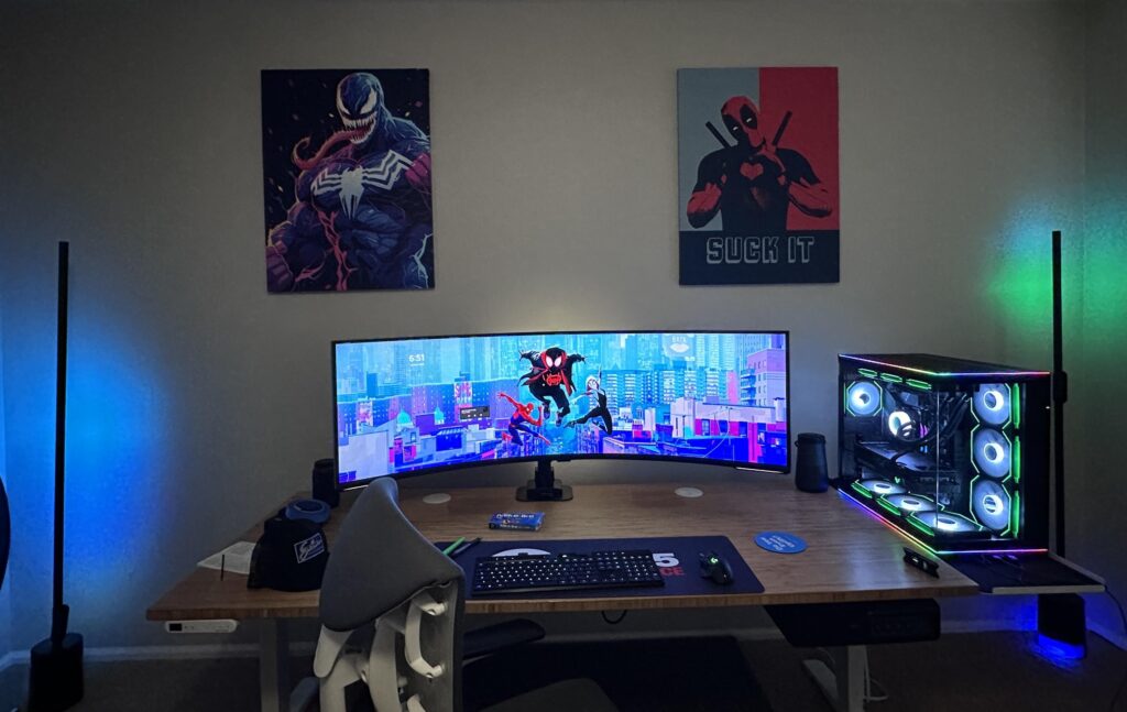 Added a 57” g9 and some canvas prints
