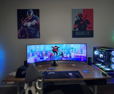 Added a 57” g9 and some canvas prints
