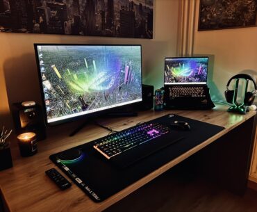 Sharing my battlestation after a big rework... new desk, new monitor. Clean and minimalist as possible