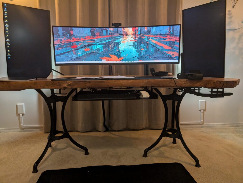 Changed side monitors to portrait if anyone interested..