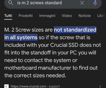 Guys just remember that m.2 screws ARE NOT standard.