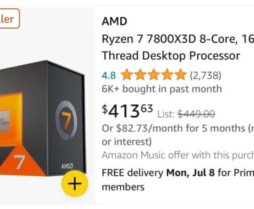 Well played Amazon, rising the the price 2 weeks before prime day, then to lower it again to $330 to show off a 23% discount.