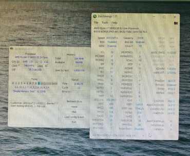 3733MHz CL16 achieved on 5800X3D (very tight timings)