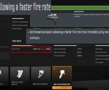 It's official, gentlemen. The XRK Lightning Fire trigger for the COR-45 fires slower than having no trigger equipped, in an effort to stop people from clicking too fast.