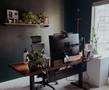I relocated my desk to the center of the room, and I must say, I'm really enjoying it! It feels like a more commanding position, and the best part is that I now have the window in my peripheral vision.
