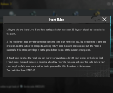 How does this event work? My friend came back but couldn't enter any code. The invite online button also doesn't work and just sends me to a photo