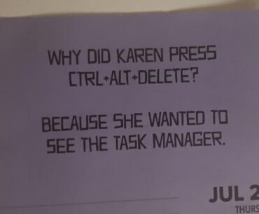 My wife bought a Dad Joke calendar.