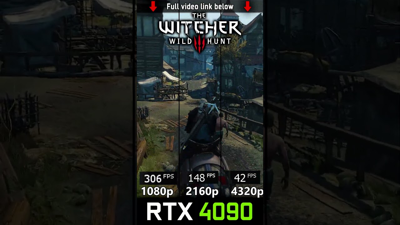 The Witcher 3: Wild Hunt RTX 4090 – 1080p vs 2160p vs 4320p The Witcher 3: Wild Hunt RTX 4090 - 1080p vs 2160p vs 4320p