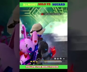 almost solo vs squard in #freefire #totalgaming #freefireshorts #freefirelovers