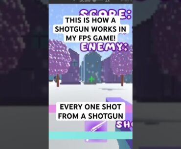 This is how a Shotgun works in my FPS Game! #gamedev #indiedev
