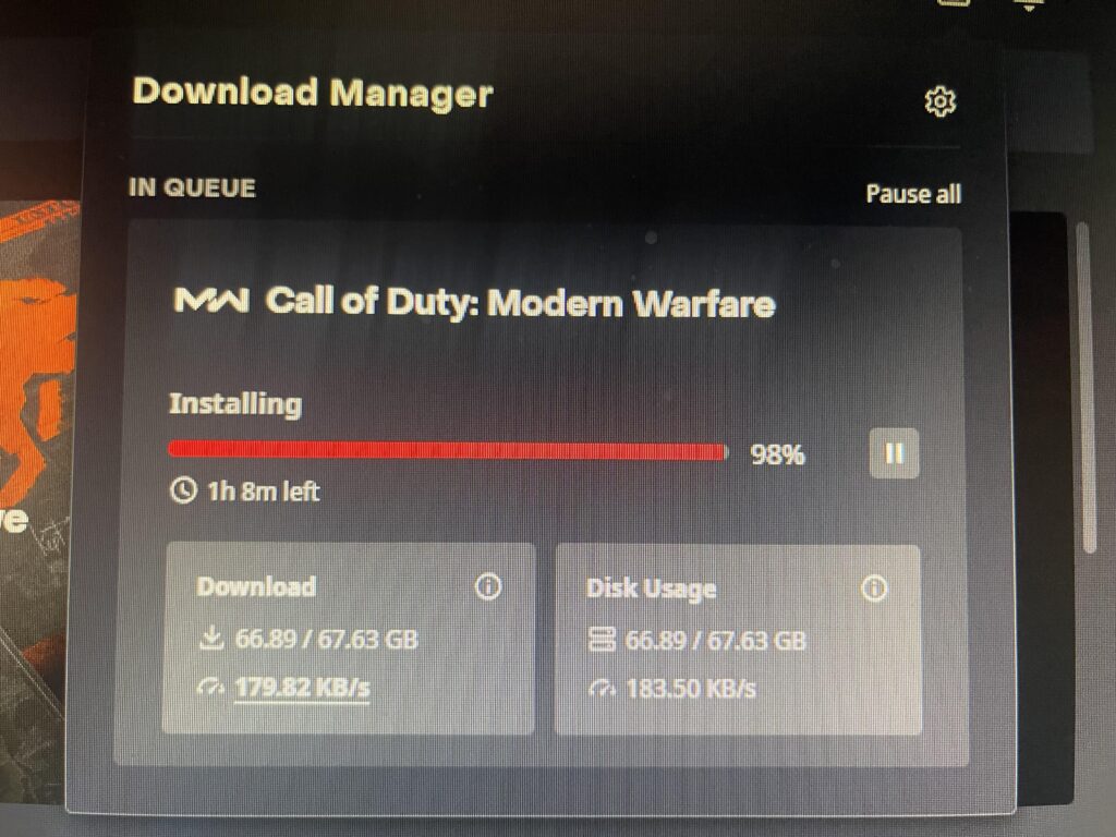 PC download speed drops right before it’s finished ??