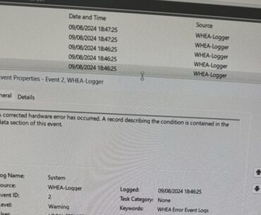 WHEA errors