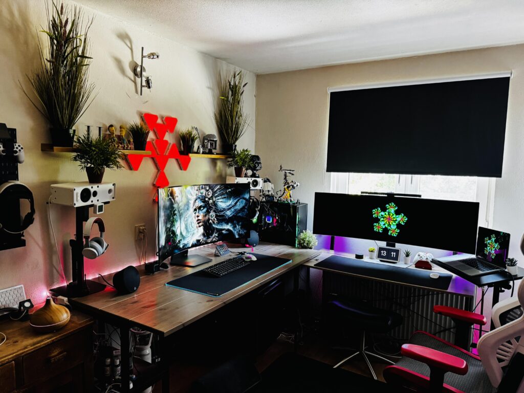 My PC and Mac Station.
