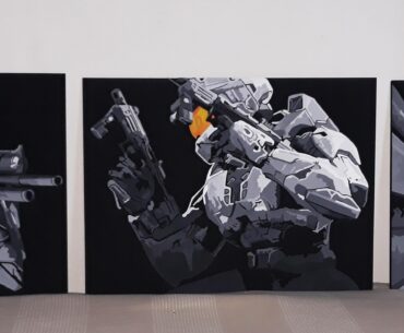 I made Halo wall art out of wood. I hope you like them.