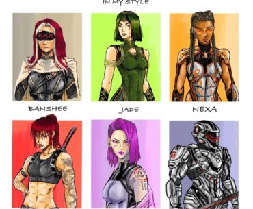 My cyberpunk Character designs