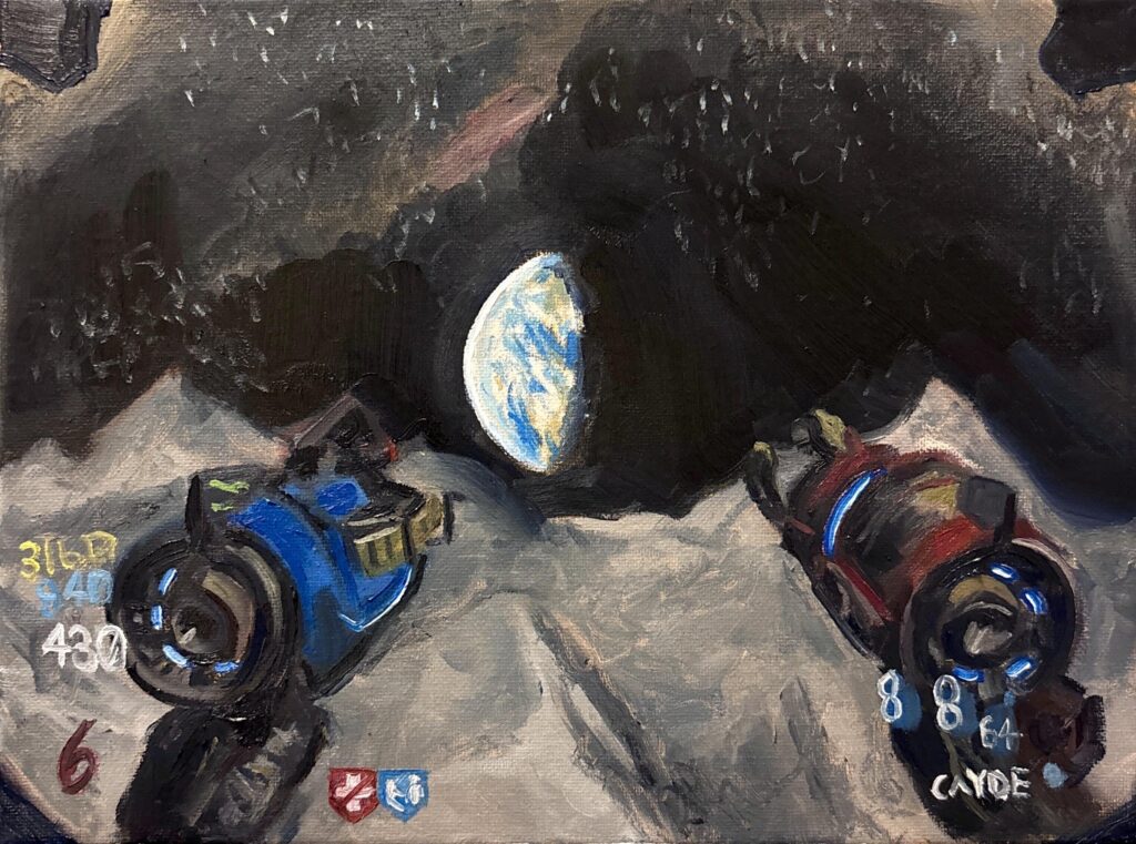 I made an oil painting of Moon