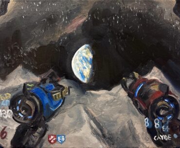 I made an oil painting of Moon