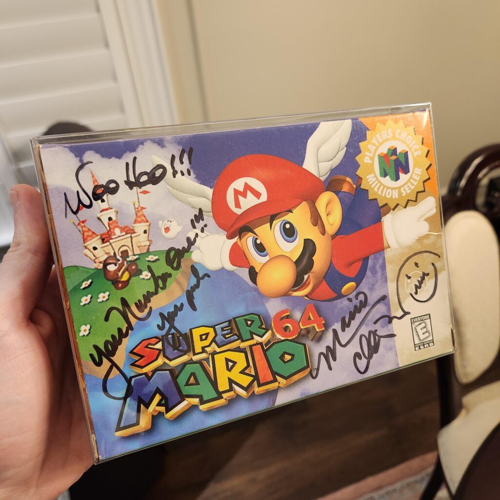 I got to meet Charles Martinet (voice of Mario) at a convention this weekend!