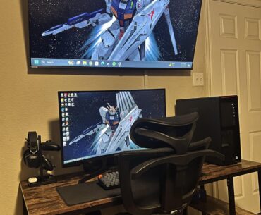 Been slowly putting together this ultra budget battlestation for my first PC "build"