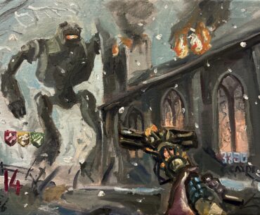 I made an oil painting of Bo2 Origins