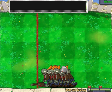 was playing wall-nut bowling and this happened lol pvz be trolling me for the last wave