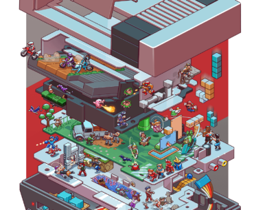 I drew a NES exploded view