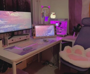 (still in progress) cozy setup for art and gaming