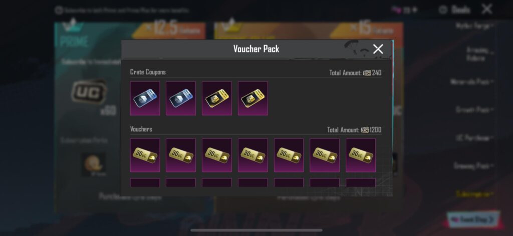 50UC Voucher in Subscription?