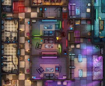 Cyberpunk Karaoke Club - A Brand New Czepeku Sci-Fi Map [17x22]