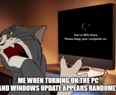 Windows Update moment be like: